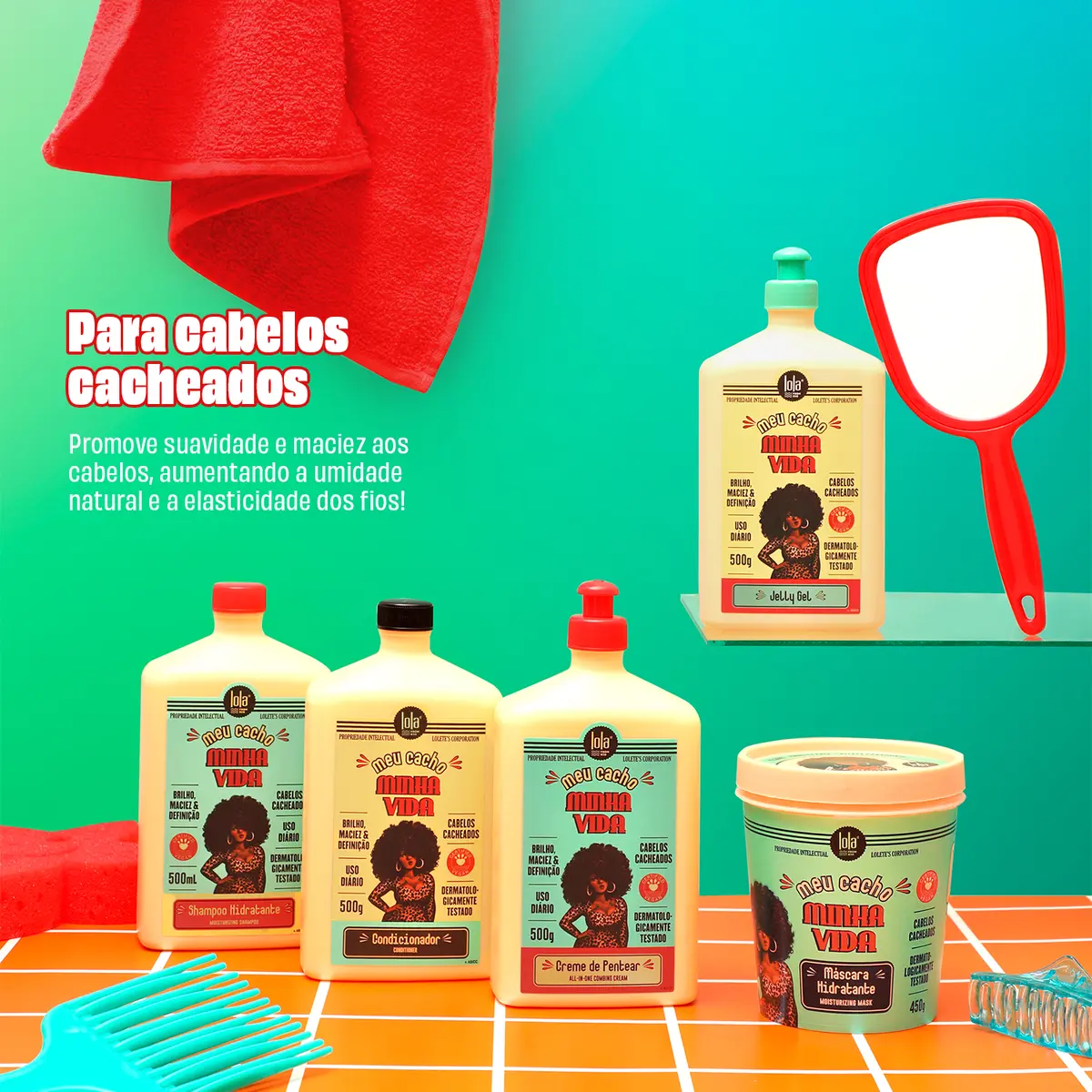 MEU CACHO MINHA VIDA - CREME PENTEAR 500g  3