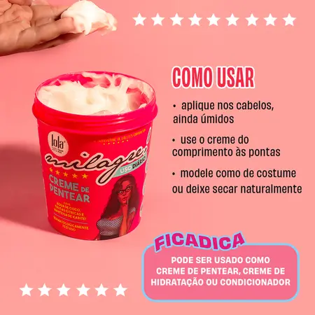 MILAGRE - CREME DE PENTEAR 450g