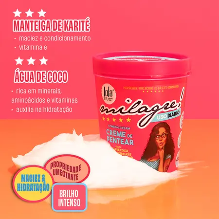 MILAGRE - CREME DE PENTEAR 450g