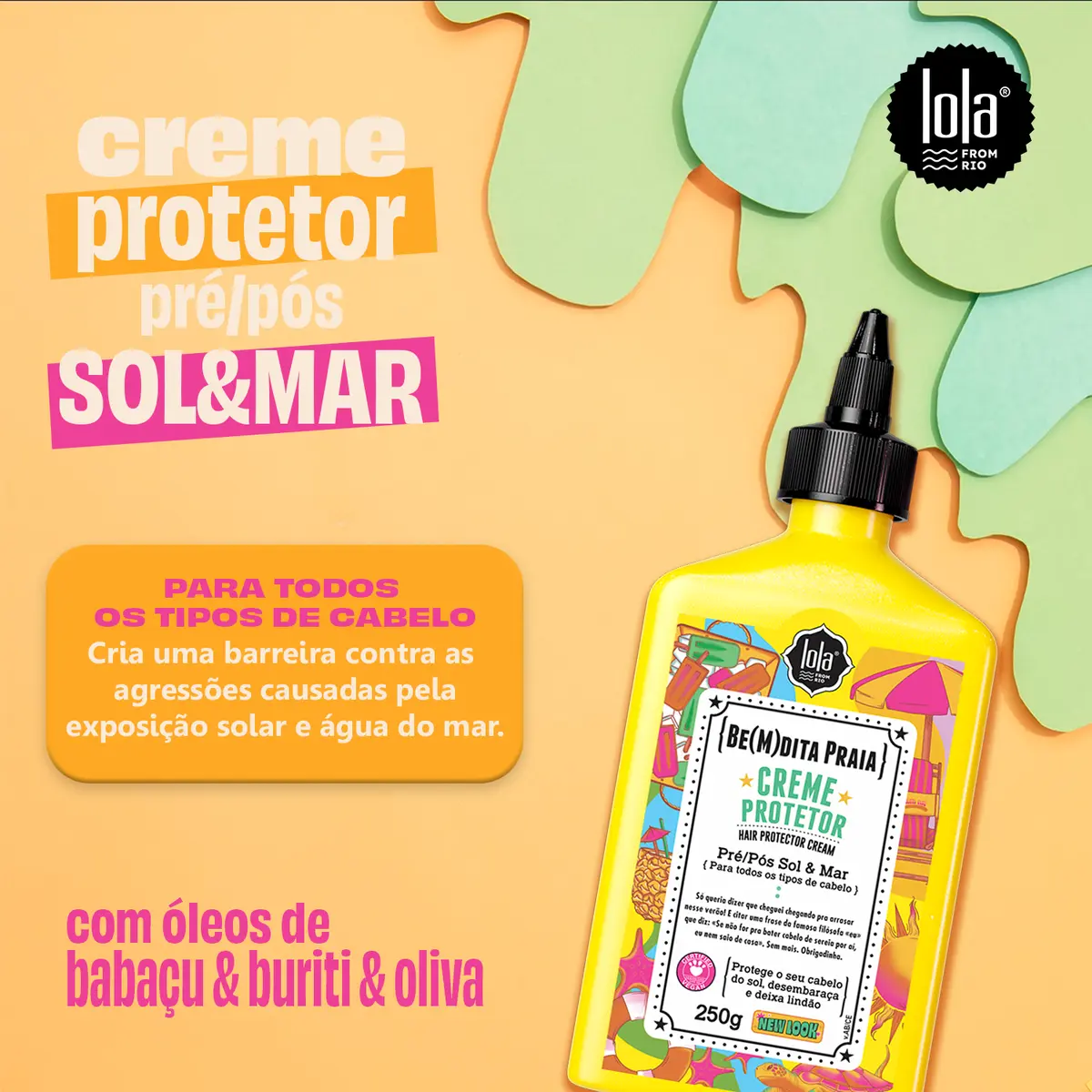 BE(M)DITA PRAIA - CREME PRÉ/PÓS SOL & MAR 250g  3