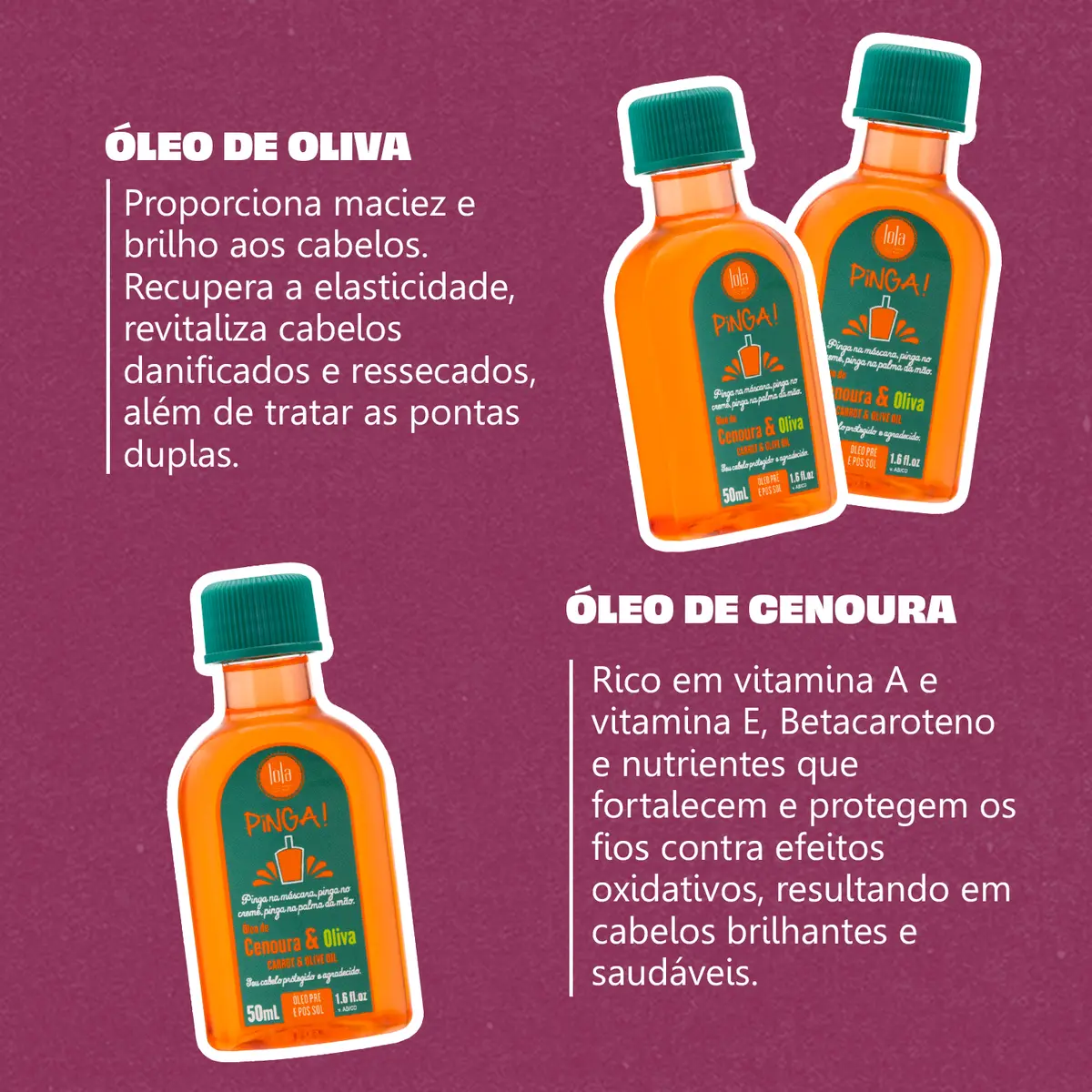 PINGA! CENOURA E OLIVA 50mL  3