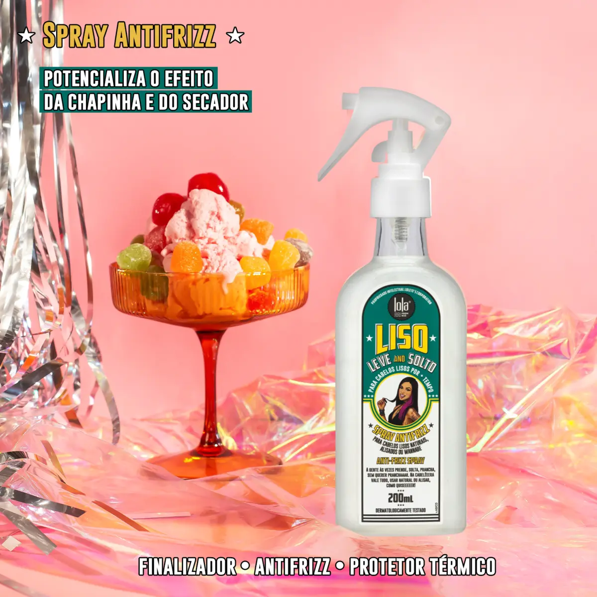 LISO, LEVE E SOLTO - SPRAY ANTIFRIZZ 200mL  2