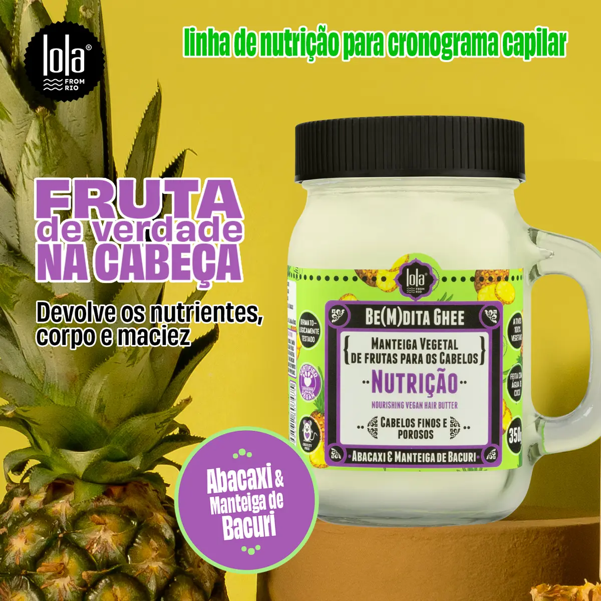BE(M)DITA GHEE - NUTRIÇÃO ABACAXI 350g  2