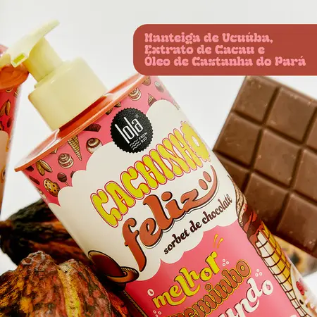 Cachinho Feliz Chocolate Creme de Pentear 450g