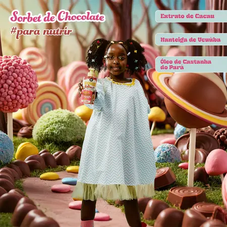 Cachinho Feliz Chocolate Creme de Pentear 450g