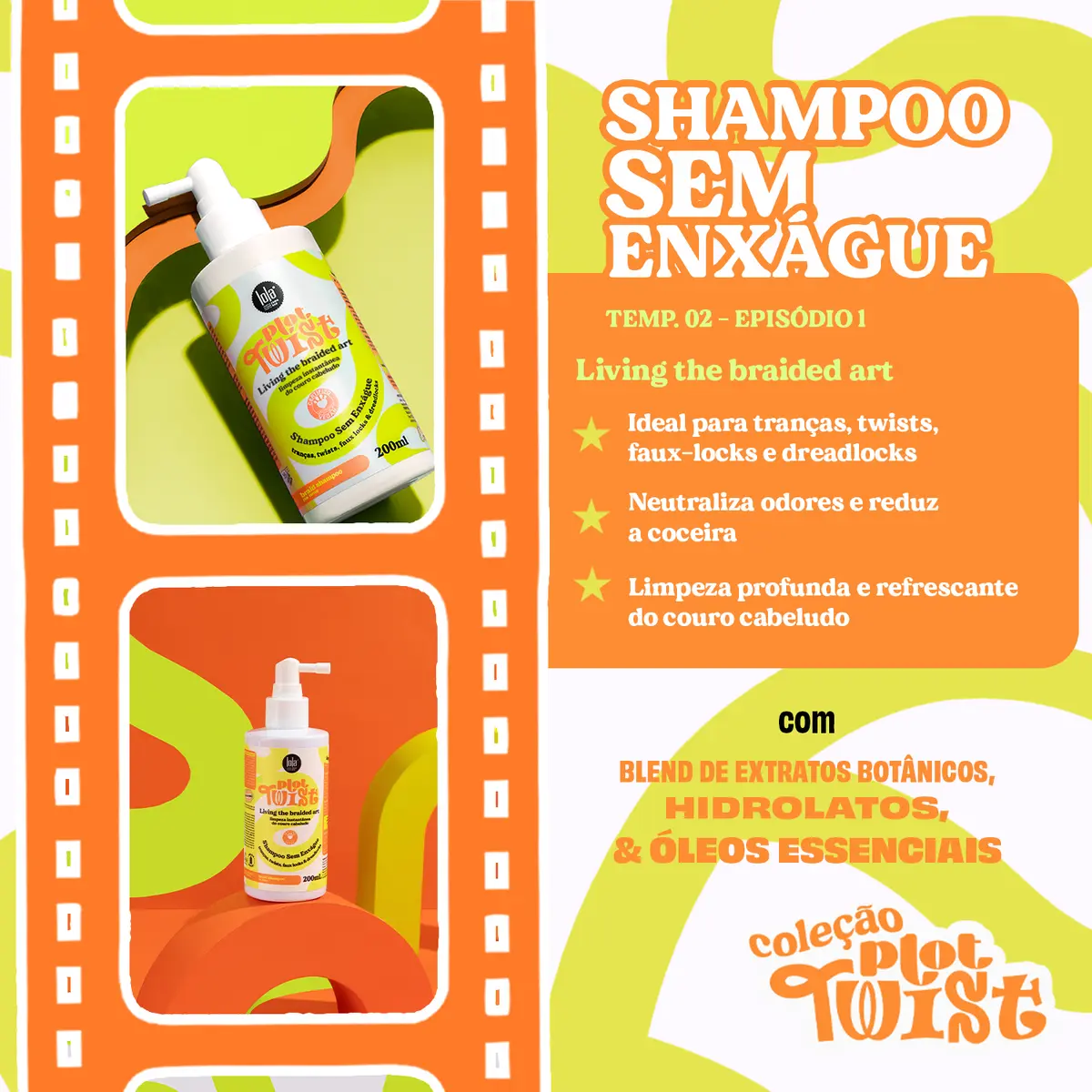 Plot Twist Shampoo Sem Enxágue 200ml  2