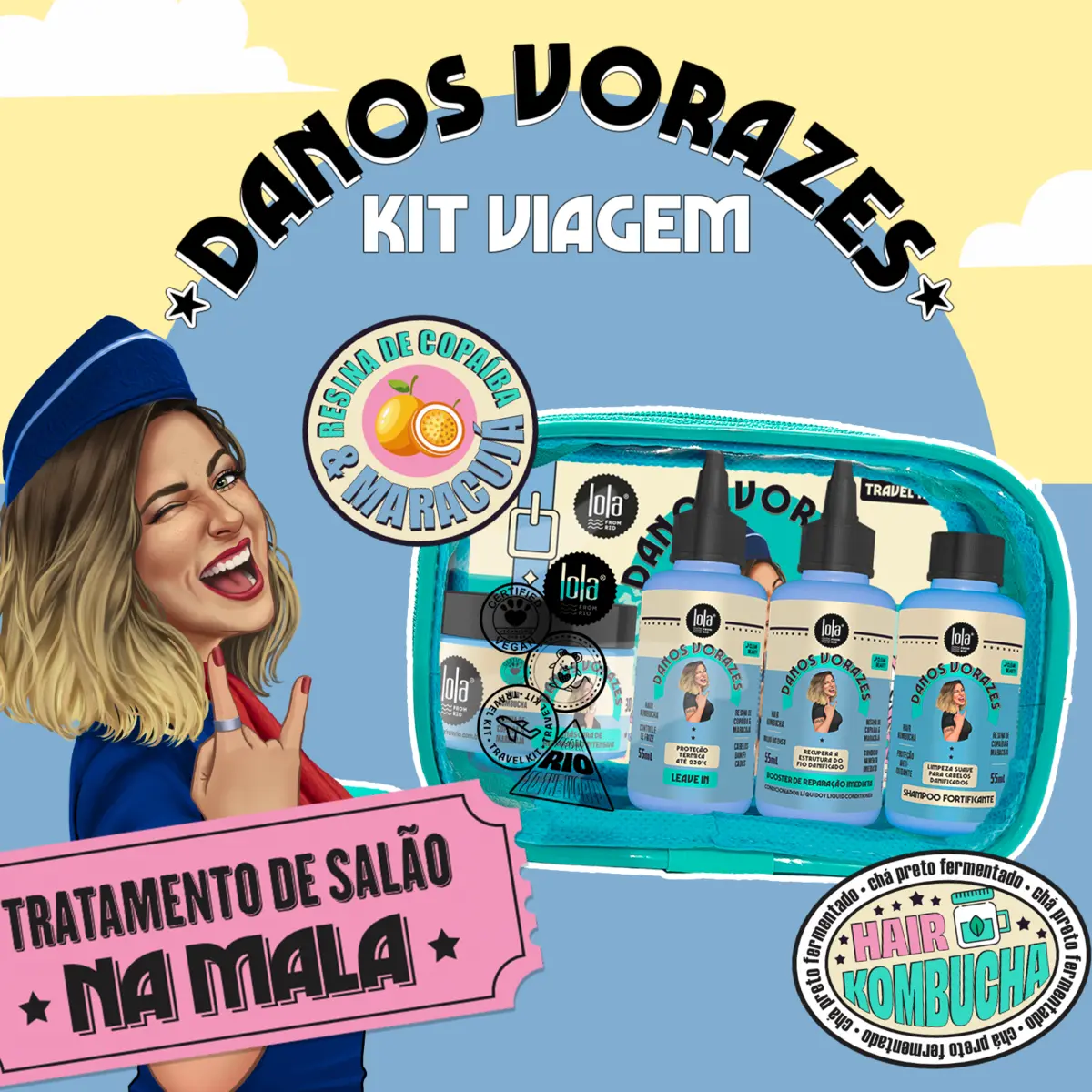 KIT DANOS VIAGEM NECESSAIRE  2