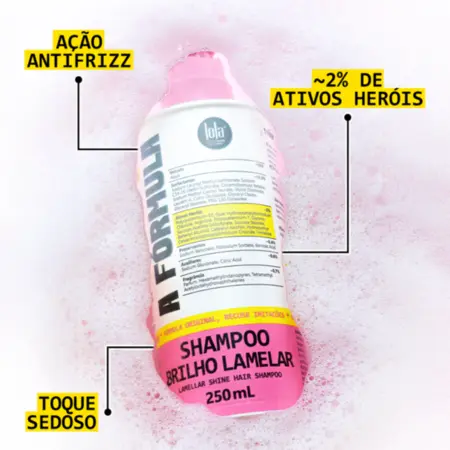 A Fórmula Shampoo Brilho Lamelar 250ml