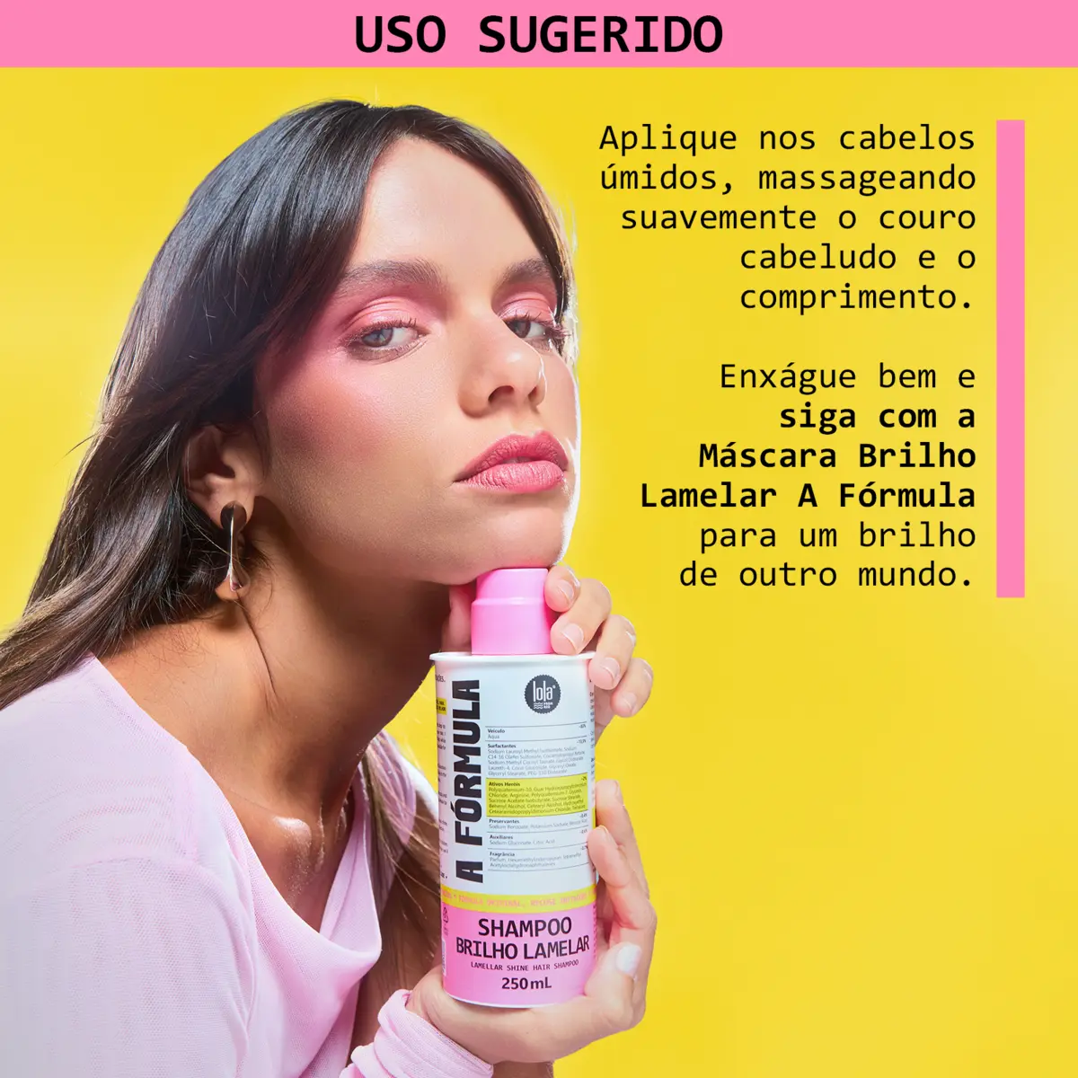 A Fórmula Shampoo Brilho Lamelar 250ml  4