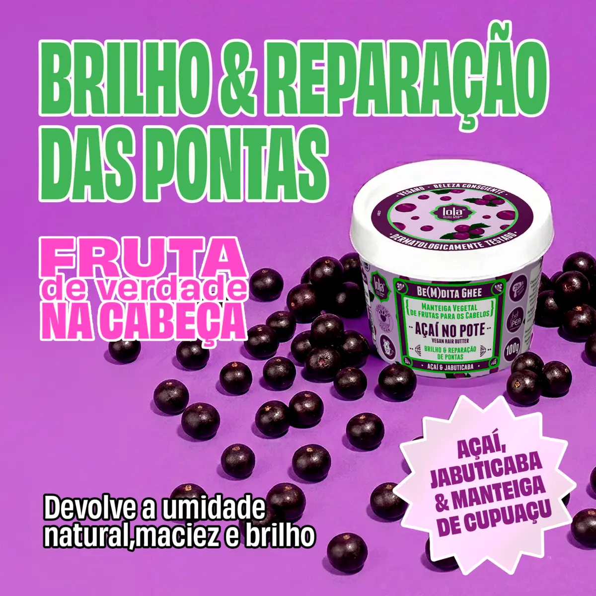 Be(M)dita Ghee Açaí no Pote 100g  5