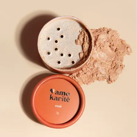AmoKarité - Iluminador Mineral em pó - Rosé