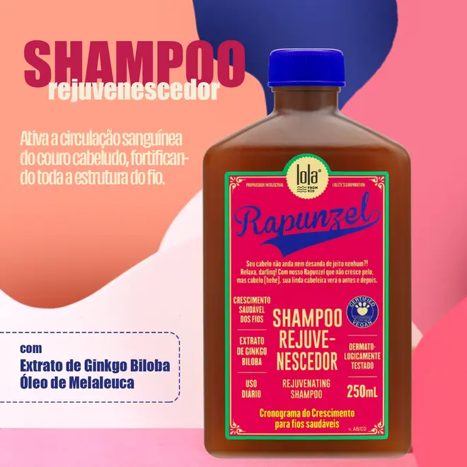 Shampoo Rapunzel - Ativa os folículos pilosos -