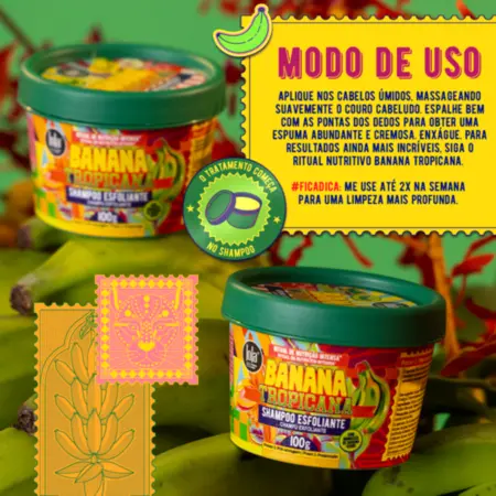 BANANA TROPICANA SHAMPOO ESFOLIANTE 100G